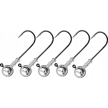 Rybářský háček Jigové hlavičky DRAGON V-POINT CLASSIC 5 ks, velikost háčku 2/0, 15 g