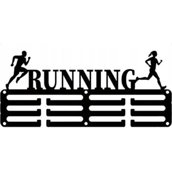 Věšák KOVÁNÍ NA MEDAILE NA ZEĎ BĚHÁNÍ LOFT 30 cm