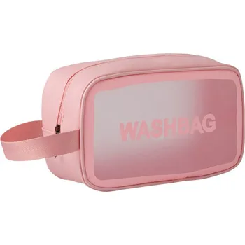 Kosmetická taška Vodotěsná kosmetická taštička z PU, přenosná, černá 26*15*8 cm