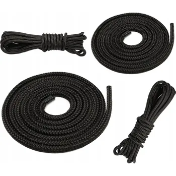 Lany POLYPROPYLENOVÉ LANO ČERNÉ LODNÍ PLETENÉ 14mm 30M