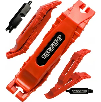 TREZADO sada pro bezdušové pláště, stahovák ventilku, 2 montpáky