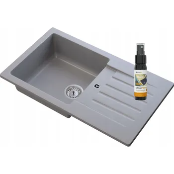 Granitový dřez Jednokomorový dřez Granitan TRIX granit černý