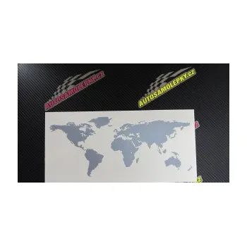 Samolepící dekorace World mapa světa (12 - zelená) SAMOLEPKA NA AUTO, NÁLEPKA, FÓLIE, POLEP, TUNING, VLASTNÍ TEXT, TISK, AUTOSAMOLEPKY.cz, POLEPY, OBRÁZEK, LOGO, 3D STICKERS