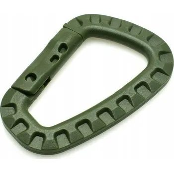 KARABINA KARABINKA PLASTOVÁ SURVIVAL ZELENÁ