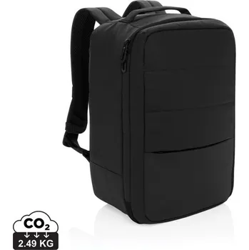 turistický batoh Cestovní taška Armong Free On Board z RPET AWARE™ - Černá, Firemní dárkové předměty s vlastním potiskem