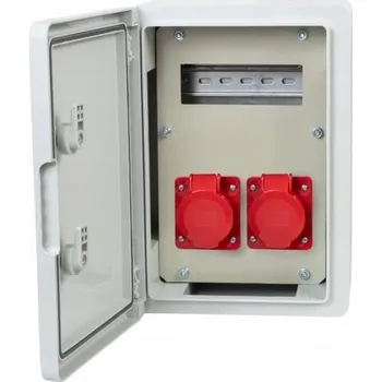 Rozvaděč F-ELEKTRO F3.0541 Rozvodnice RB-250 8M s 2x32/5 zásuvkami