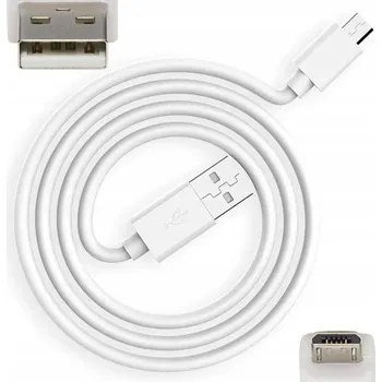 Datový kabel Kvalitní USB kabel - MicroUSB 1,2m BÍLÝ Micro USB