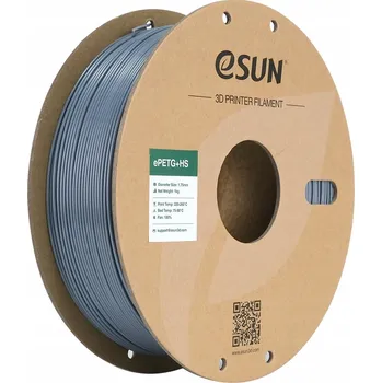 Filament ESun PETG+HS Filament šedý 1.75mm 1kg papírová cívka