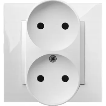 Elektrická zásuvka Elektrická Zásuvka nástěnná Elektro-Plast Nasielsk bílá