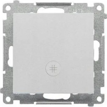 vypínač S.55 Křížový přepínač s LED 10AX 250V, matný hliník TW7L.01/143