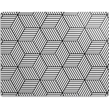 Miska pro psa Podložka pod misku pro psa Geometrické kostky 60x40 cm