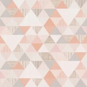Tapeta Tapeta na zeď růžové trojúhelníky IW3002