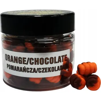 Boilies Nástraha Traper Duo Maggot Wafters 8mm - Pomeranč / Čokoláda