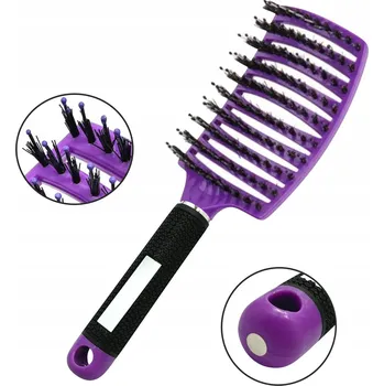 kartáč na vlasy Kartáč na vlasy Blogerka Masážní Profilovaný Fialový