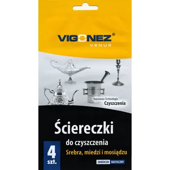 Utěrka Vigonez Utěrky na čištění stříbra, mědi a mosazi 4 kusy