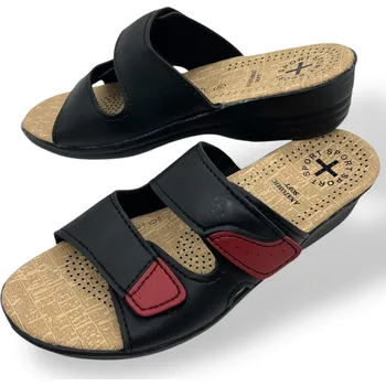 Dámské pantofle Sport Dámské černé pantofle 17 Barva: Černá, Velikost: 39