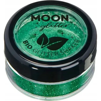 Karnevalový doplněk BROKÁT MOON GLOW ECO SHAKER ZELENÝ TŘPYTKY NA OBLIČEJ, TĚLO A RTY - 5g