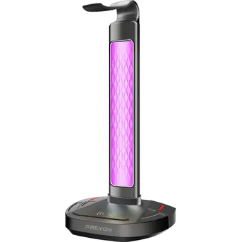 Sluchátka PREYON Stojan na sluchátka Heron Beak RGB Hub USB Indukční Nabíječka