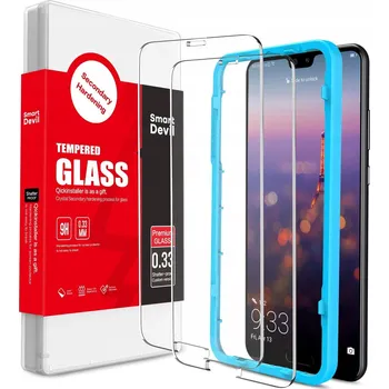 2x TVRZENÉ SKLO HUAWEI P20 VYSOKÁ OCHRANA ODOLNÉ PEVNÉ