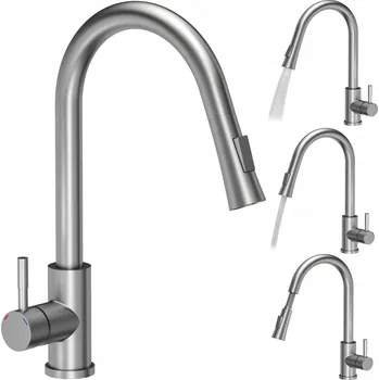 Vodovodní baterie Stojánková kuchyňská baterie myQ Orinoco šedá