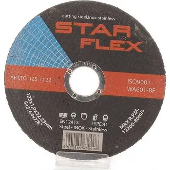 Řezný kotouč KOTOUČ NA ŘEZÁNÍ OCELI, NEREZOVÉ OCELI, INOX 125x1,0
