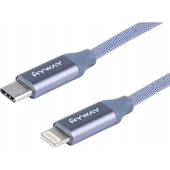 Datový kabel Kabel MYWAY USB-C - Apple Lightning 1,2 m stříbrný