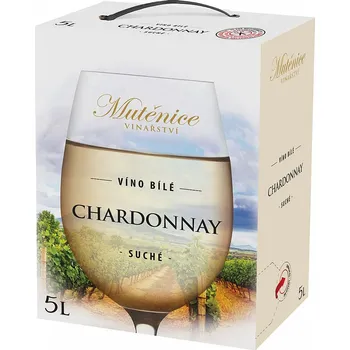 Víno Vinařství Mutěnice Chardonnay suché Bag In Box 5 l