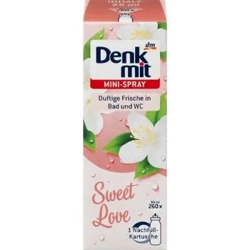 Osvěžovač vzduchu Denkmit Osvěžovač vzduchu minispray náplň Sweet Love 25 ml