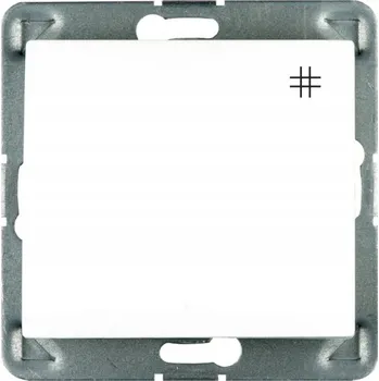 vypínač Křížový vypínač pod omítku Polmark bílý ŁP-4D/M.BI