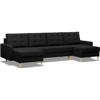 Sedací souprava Rohová sedací souprava ELMA ULL černá