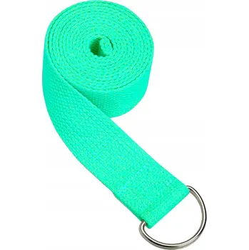 podložka na cvičení Popruh na jógu JOGA FITNESS 185 x 3,1 cm tyrkysový