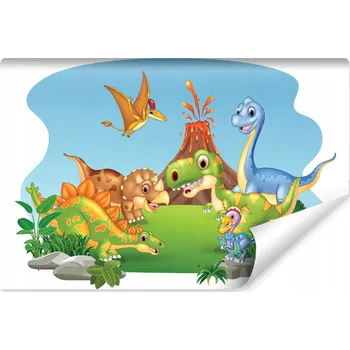 Fototapeta Fototapeta pro děti veselí dinosauři 3D 360x240