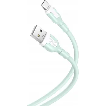 Datový kabel Kabel XO USB - USB-C 1 m zelený