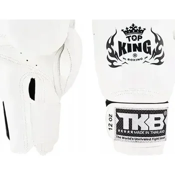 Boxerské rukavice Boxerské rukavice Top King TKBGSV-WH-10OZ 10 oz