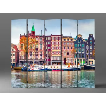 Paraván Paraván vodní kanál amsterdam Rozměr: 225 x 180 cm
