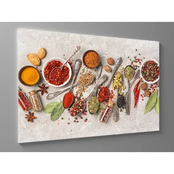 Obraz Obraz retro lžičky s kořením Rozměr: 60 x 40 cm