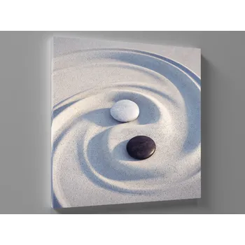Obraz Obraz jin jang v písku Rozměr: 40 x 40 cm