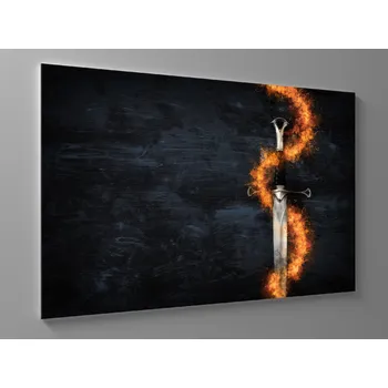 Obraz Obraz fantasy meč v ohni Rozměr: 100 x 65 cm