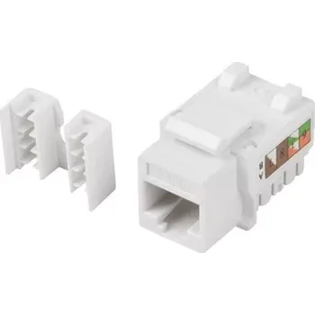 Síťový konektor LANBERG KEYSTONE MODULE RJ45->LSA CAT.6 UTP 90° KSU6-1090