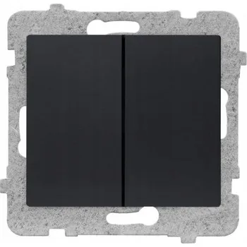 vypínač Schodišťový vypínač pod omítku Polmark černý ŁP-10D/M.CZ