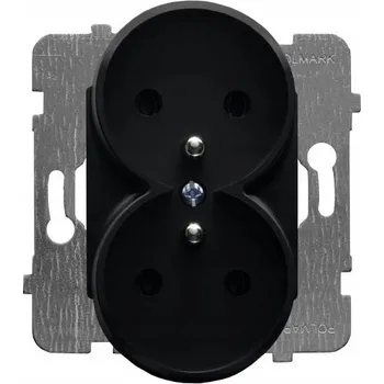 Elektrická zásuvka Elektrická Zásuvka nástěnná Polmark černá