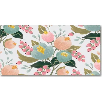 Obraz Kuchyňský panel Květinový vzor 140x70 cm + LEPIDLO
