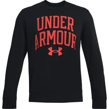 Pánská mikina MIKINA UNDER ARMOUR RIVAL TERRY CREW PÁNSKÁ ČERNÁ L