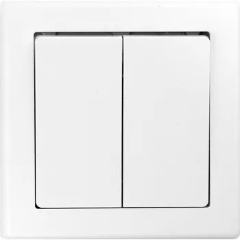 vypínač Dvojitý vypínač Klasik Timex bílý WP-2 Jw BI