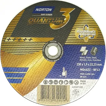 Řezný kotouč Řezací kotouč Norton 66253371355 230 x 22,2 mm
