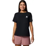 Černé dámské tričko Columbia Rolling Bend Graphic SS Tee 2120021011 Velikost: L
