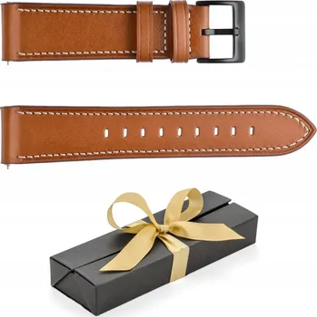 Řemínek na hodinky Řemínek Best Accessories pro Xiaomi 20mm hnědý