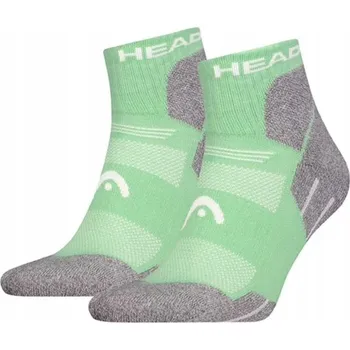 Dámské ponožky SPORTOVNÍ PONOŽKY HEAD HIKING QUARTER ALL CLIMATES SOCKS 2 PÁRY ZELENÉ 39-42