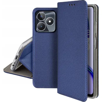 Pouzdro na mobilní telefon Pouzdro pro Realme C53/C51 SMART MAGNET BOOK CASE TMAVĚ MODRÉ + Sklo