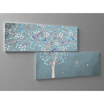 Obraz Abstraktní obraz kvetoucí strom Rozměr: 80 x 40 cm